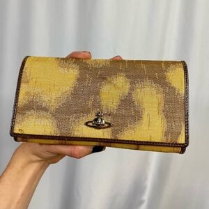 Vivienne Westwood | copper/gold bifold flap compact zippy large long wallet